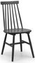 2 x Alassio Spindle Back Black Dining Chair