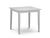 Rufford Grey 2-4 Seater Extending Dining Table - 80cm-120cm