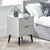 Alba Grey 2 Drawer Bedside Cabinet