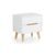 Alicia White 2 Drawer Bedside Cabinet