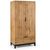 Bali Oak 2 Door 1 Drawer Double Wardrobe