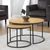 Bellini Oak Nest of 2 Round Coffee Table