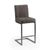 2 x Brooklyn Grey Faux Leather Barstool with Back