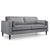 Hayward Dark Grey Fabric 3 Seater Sofa