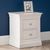 Clermont White 2 Drawer Bedside Cabinet