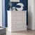 Clermont White 3+2 Drawer Chest