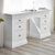 Clermont White 6 Drawer Double Dressing Table