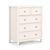 Maine White 3+2 Drawer Chest