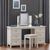 Maine White 6 Drawer Double Dressing Table