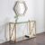 Miami Glass and Gold 120cm Console Table