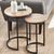 Tribeca Oak Round Nest of 2 Tables
