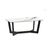 Olympus White Marble Effect 60cm Coffee Table