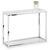 Scala White Marble Effect and Chrome 100cm Console Table
