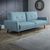 Monza Blue Fabric Sofabed