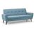 Monza Blue Fabric 3 Seater Sofa