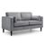 Hayward Dark Grey Fabric 2 Seater Sofa