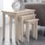 Cleo White Washed Nest of 3 Tables