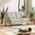 Daisy Beige Pearl Barley Fabric 2 Seater Sofa