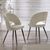 2 x Ella Calico Cream Fabric Dining Chair