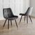 2 x Hadid Grey Velvet Fabric Dining Chair