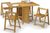Savoy Oak 4 Seater Gateleg Dining Set with 4 Chairs