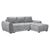 Azzuro Grey Universal Corner Sofabed with Storage