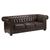 Chesterfield Antique Brown 3 Seater Sofa