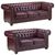 Chesterfield Oxblood Red 3+2 Seater Sofa Set