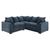 Colbee Blue Large Corner Sofa