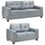 Jerry Grey 3+2 Seater Sofa Set