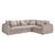 Mirabel Mocha Left Hand Facing Corner Sofa