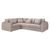 Mirabel Mocha Right Hand Facing Corner Sofa