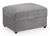 Mirabel Grey Fabric Footstool