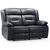 Novie Black Faux Leather 2 Seater Sofa