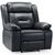 Novie Black Faux Leather Armchair