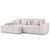 Jacob Cream Fabric Corner Sofa - LHF