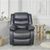 Conrad Black Leather Manual Recliner Armchair