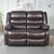 Conrad Brown Leather 2 Seater Manual Recliner Sofa