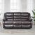 Conrad Brown Leather 3 Seater Manual Recliner Sofa