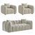 Venice Beige Fabric 3+1+1 Seater Sofa Set