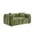 Venice Green Fabric 2 Seater Sofa