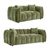 Venice Green Fabric 3+2 Seater Sofa Set