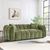 Venice Green Fabric 3 Seater Sofa