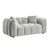 Venice Grey Fabric 2 Seater Sofa