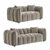 Venice Mocha Fabric 3+2 Seater Sofa Set