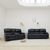 Orla Black Leather 3+2 Seater Electric Recliner Sofa Set