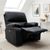 Orla Black Leather Electric Recliner Armchair