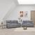 Orla Grey Leather 3+2 Seater Electric Recliner Sofa Set