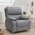 Orla Grey Leather Electric Recliner Armchair