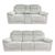 Owen Cream Fabric 3+2 Seater Electric Recliner Sofa Set